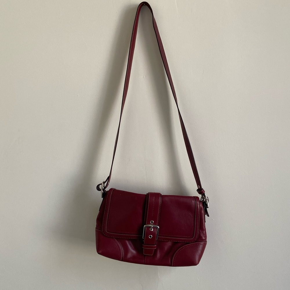 Deep Red/Pinkish Coach Bag